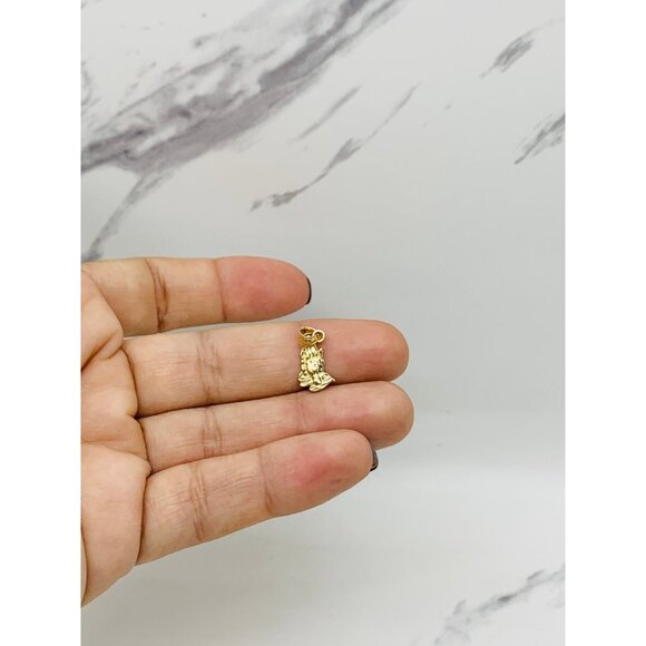 ❤️ 14k solid Gold pendant praying hands pendant - Manos rezando